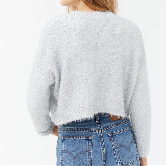 Perfect condition sparkle crop sweater from UO - Picture 3 of 7